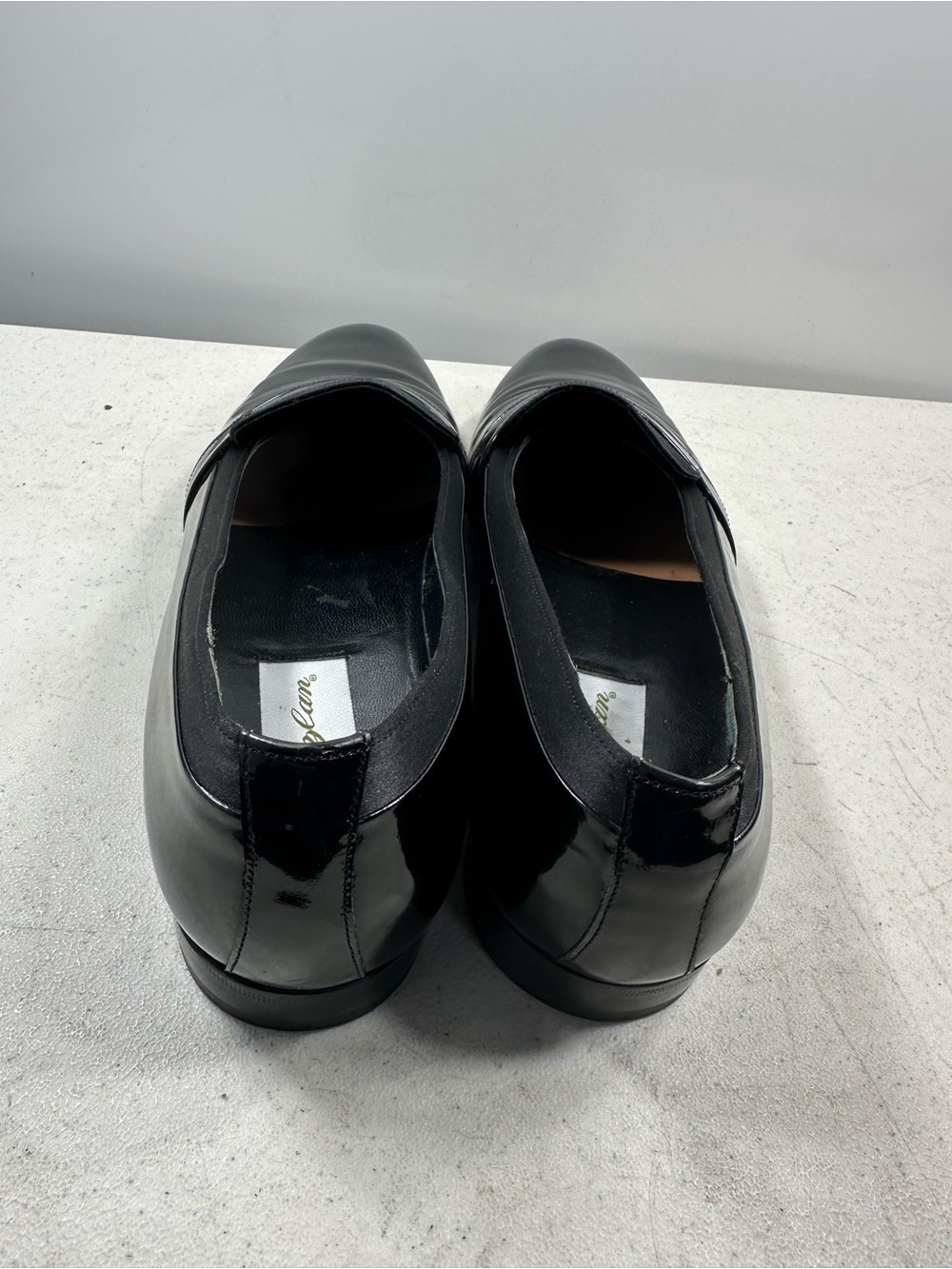Mezlan Mirage Men's Black Leather Slip-On Patent Size 9.5 loafer shoes - Picture 4 of 6